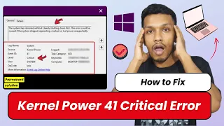 Kernel Power 41 Critical Error on Windows FIX the system has rebooted without cleanly shutting down
