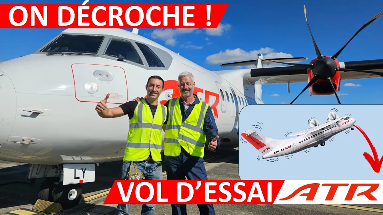 [VOL D'ESSAI🛫] ON RÉALISE UN DÉCROCHAGE À BORD D'UN ATR ! 🍃