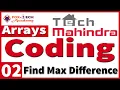 2 Tech Mahindra Coding Questions Tech Mahindra Coding Questions Arrays Coding Questions