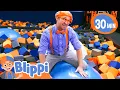 Blippi Bounces at Skyzone Indoor Trampoline Park Educational s for Kids