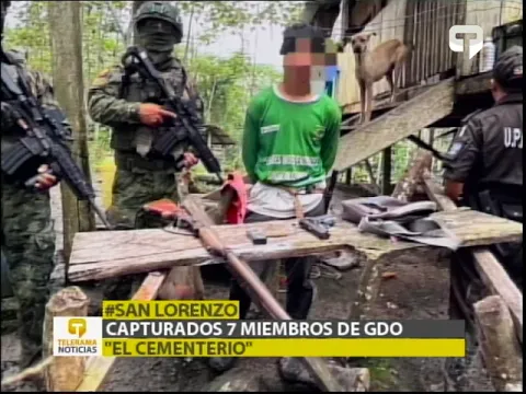 Capturados 7 miembros de GDO El Cementerio