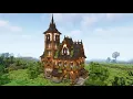 Minecraft How to build a Large Medieval House Minecraft Tutorial