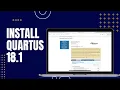 Quartus 18 1 install Windows 10 with ModelSim installation easy tutorial