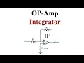 OP-Amp Integrator Derivation and Examples