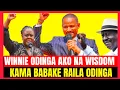 WINNIE ODINGA AKO NA WISDOM KAMA RAILA ODINGA!!BABU OWINO SUPPORTER SAYS