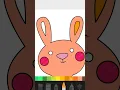 HOW TO COLORING A FRIENDLY BUNNY Coloring Pages for Kids