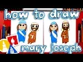 How To Draw Mary And Joseph - Nativity