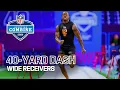 Wide Receivers Run the 40-Yard Dash at 2026 NFL Combine Group 1