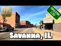 Driving Around Small Town Savanna Illinois in 4k