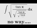 Solving an infinitely nested trig integral