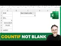 COUNTIF NOT BLANK - Count Cells that are Not Blank in Excel