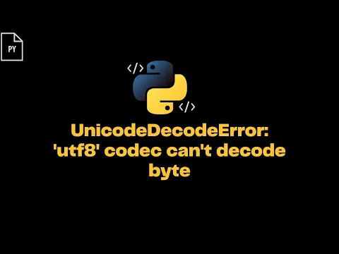 Download MP3 Unicode Decode Error: 'utf8' codec can't decode byte