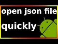 how to open json file in android phone