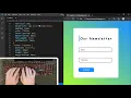 ASMR Programming - Newsletter with Animated Floating Input Label using HTML CSS