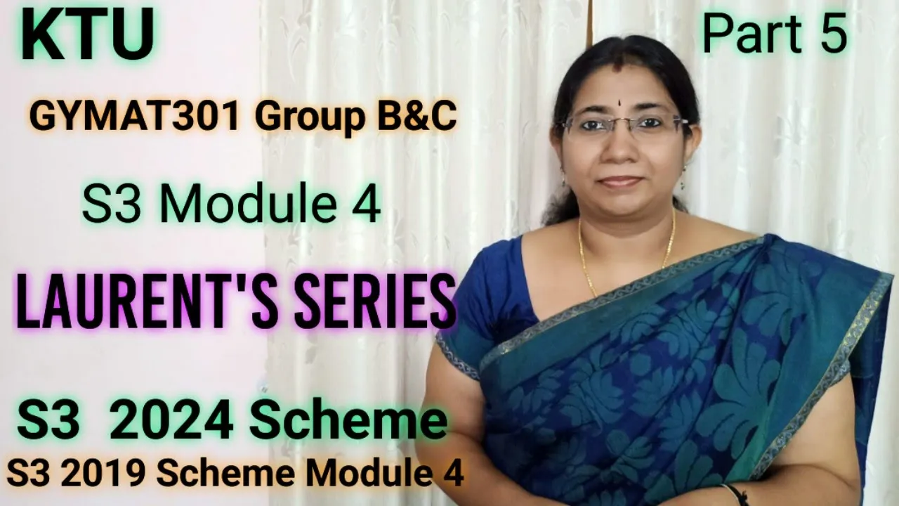 Singularities \Group B&C GYMAT301 S3 Module 4 KTU 2024 Scheme| S3 2019 Module 4 | Part 6