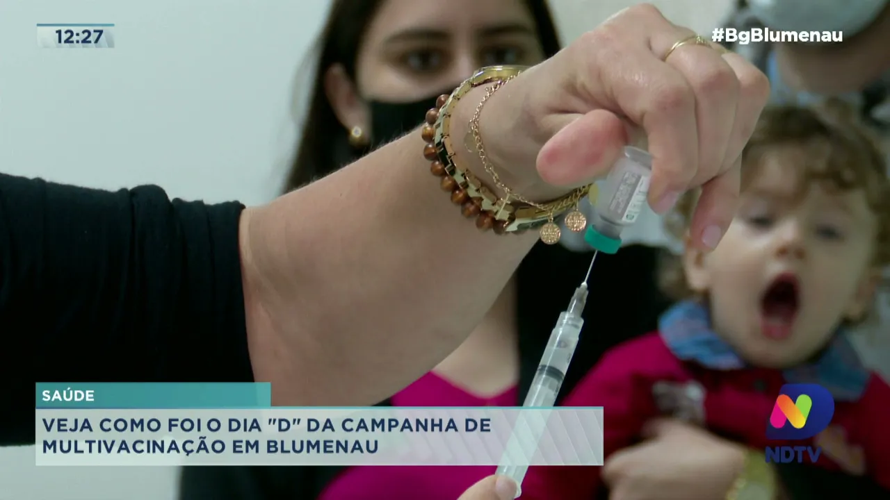 Veja como foi o dia “D” da campanha de multivacinação em Blumenau