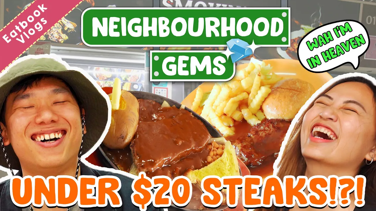 Under $20 Steaks in Singapore?   Neighbourhood Gems   Eatbook Vlogs   EP 98