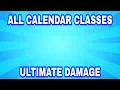 AQW ALL CALENDAR CLASSES ULTIMATE DAMAGE