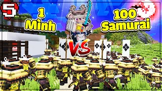 MINECRAFT HUYỀN THOẠI SAMURAI * TẬP 5 | LỘC 1 MÌNH CÂN 100 SAMURAI TRONG CUỘC CHIẾN BẢO VỆ ĐỊA BÀN
