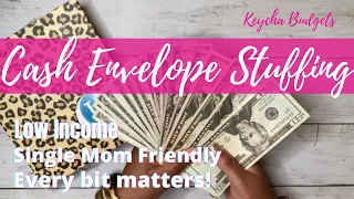 Sinking Funds and Cash Envelopes low income | Cash Stuffing | Single Mom Budget 2021 | Dec '21