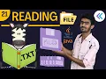 Reading from a file in Java OOPs - Java Programming Ep-21 Tamil code io