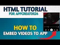 Download Lagu How To Add Video To My Appcreator24 App | HTML Coding | Embed Video | Appcreator24 tutorial