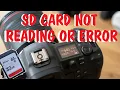How to Fix SD Memory Card Problems on ANY Canon Digital Camera Wont Read Error Message Flashing