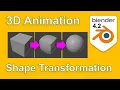 Blender 4 2 Shape Key Morph Animation Tutorial Cube to Sphere Transformation Guide