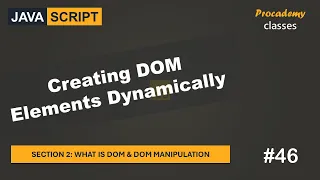Creating DOM Elements Dynamically DOM DOM Manipulation A Complete JavaScript Course