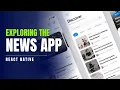 React Native News App UI Modern Fast and Responsive Design