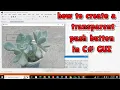 how to make a push button transparent in c GUI create a transparent push button in c GUI