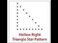 C Program Print Hollow Right Triangle Star Pattern