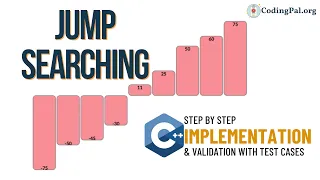 Jump Searching C Implementation Searching Algorithms DSA CodingPal org