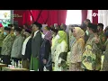 Menyanyikan Mars Syubbanul Wathon (Yalal Wathon) di Muktamar ke-34 NU Lampung