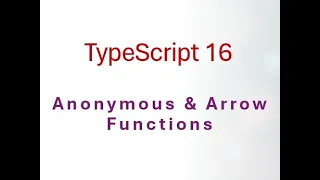 16 TypeScript Anonymous Arrow Functions in TypeScript Simplify Your Code