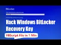 UNLOCK BitLocker in Windows Via VBScript File QUICK and EASY in 1 Minute