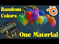 How to make procedural random color materials in Blender Blender Tutorial