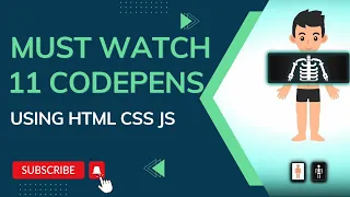 11 Codepen Designs must checkout Html Css Javascript