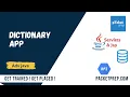 Dictionary app using Advanced Java Project Part 1