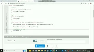 ENCAPSULATION USER INPUT JAVA PROGRAM