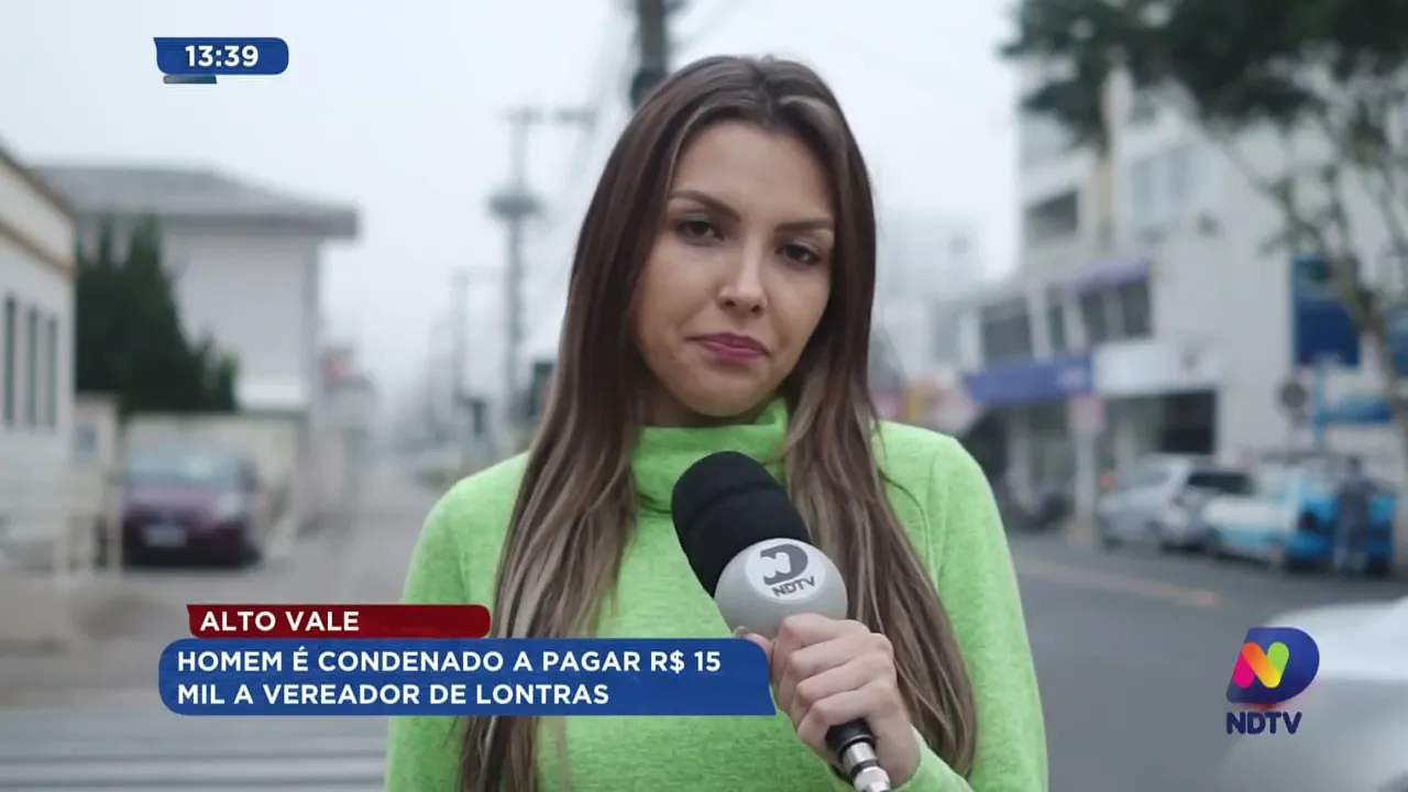 Homem agride vereador no Alto Vale e é condenado a pagar R$ 15 mil