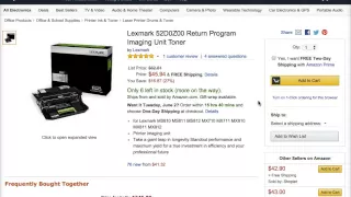 Lexmark 52D0Z00 Return Program Imaging Unit Toner Price Review