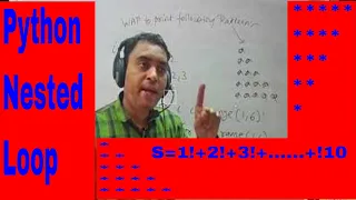 Python Nested Loop Loop inside Loop python pattern programs Nested loops python 3 CBSE XI