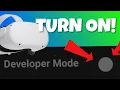 How to turn on Developer mode on Quest 2 in 2023