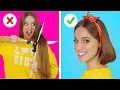 BRILLIANT HAIR HACKS AND TIPS || Funny Hair Situations And Problems by 123 GO!