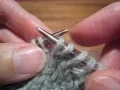 Reversible Knit Lace Right-Leaning Decrease