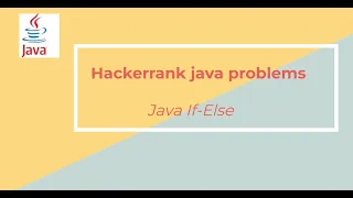 3 hackerrank java if else