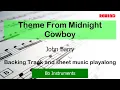 Download Lagu Theme From Midnight Cowboy Tenor Sax Trumpet Clarinet Backing Track and Sheet Music