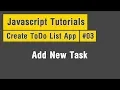 To-Do List - Arabic JavaScript Tuts