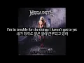 Megadeth - Sweating Bullets [한글번역/가사]